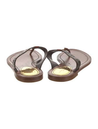 Louis Vuitton LV Monogram Lasercut Accents Flip Flops
