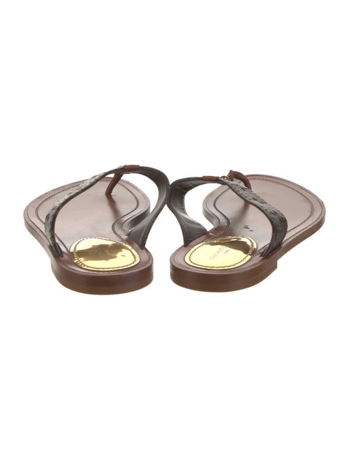 Louis Vuitton LV Monogram Lasercut Accents Flip Flops
