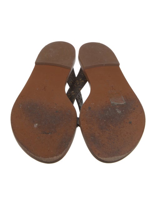 Louis Vuitton LV Monogram Lasercut Accents Flip Flops