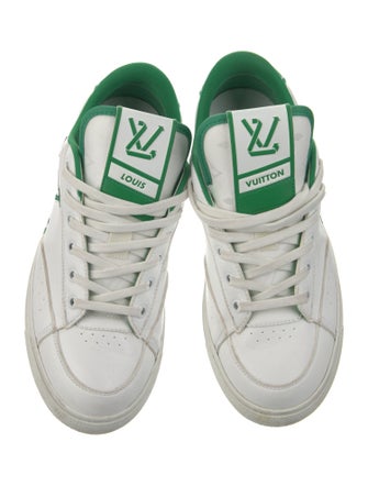 Louis Vuitton Signature Logo Leather Sneakers