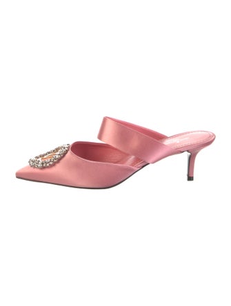 Louis Vuitton Signature Logo Satin Mules