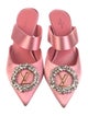 Louis Vuitton Signature Logo Satin Mules