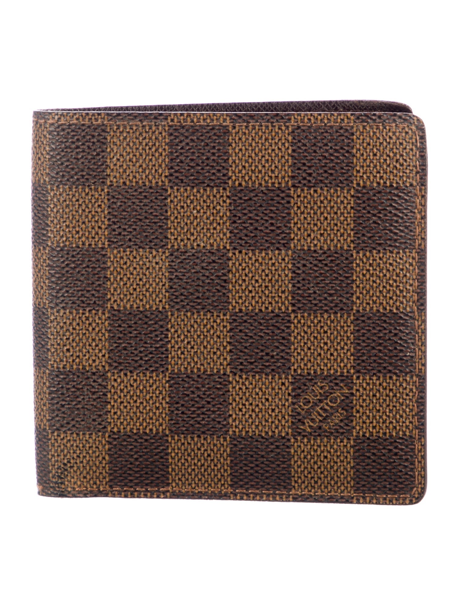 Louis Vuitton 1999 Damier Ebene Pattern Bifold Wallet