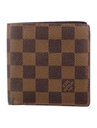 Louis Vuitton 1999 Damier Ebene Pattern Bifold Wallet
