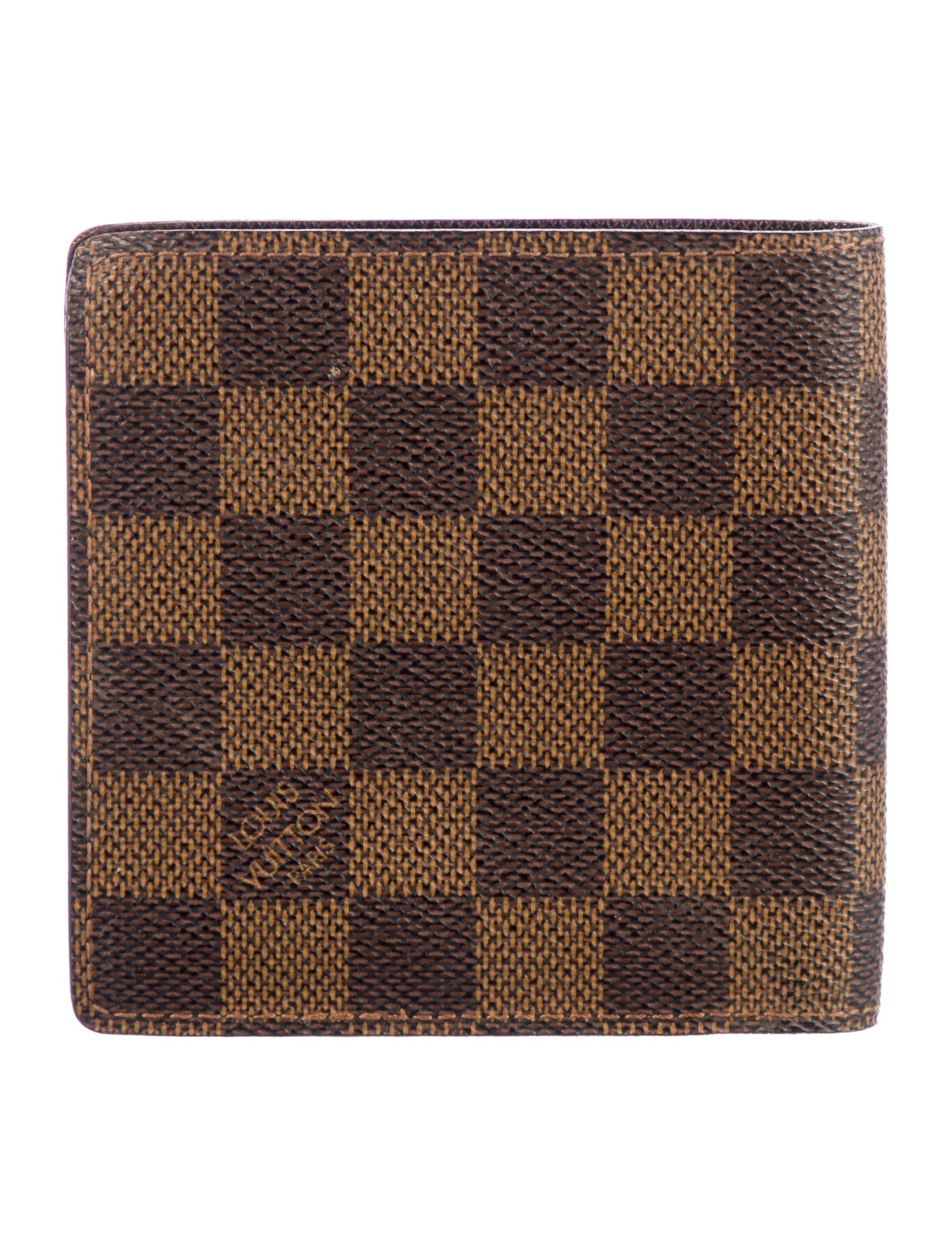 Louis Vuitton 1999 Damier Ebene Pattern Bifold Wallet