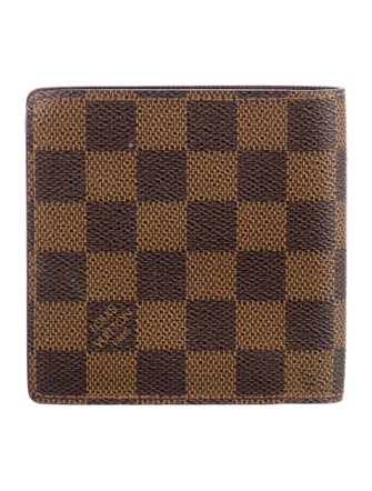 Louis Vuitton 1999 Damier Ebene Pattern Bifold Wallet