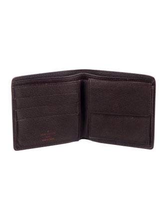 Louis Vuitton 1999 Damier Ebene Pattern Bifold Wallet