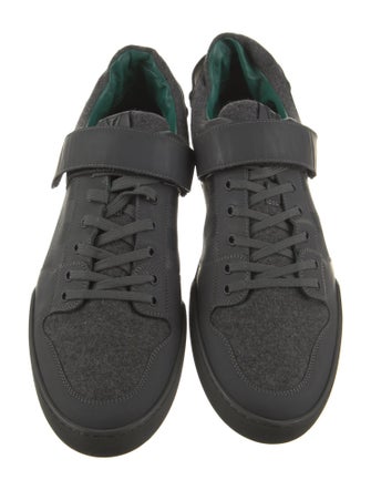 Louis Vuitton Leather Paisley Print Sneakers