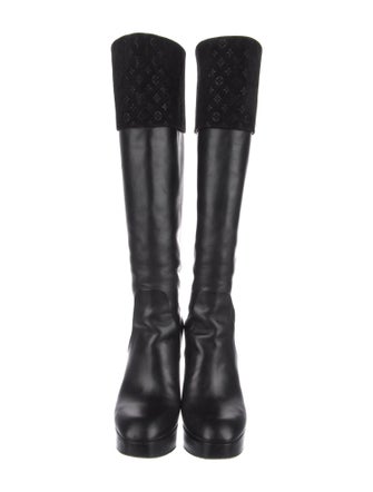 Louis Vuitton LV Monogram Leather Boots