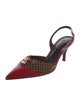 Louis Vuitton LV Monogram Leather Slingback Pumps