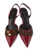 Louis Vuitton LV Monogram Leather Slingback Pumps