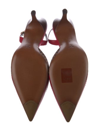 Louis Vuitton LV Monogram Leather Slingback Pumps