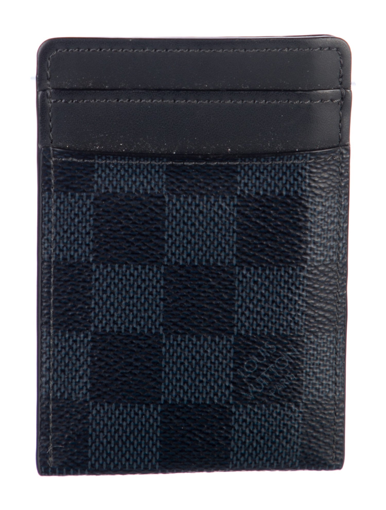 Louis Vuitton Damier Ebene Pattern Coated Canvas Card Case