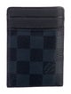 Louis Vuitton Damier Ebene Pattern Coated Canvas Card Case