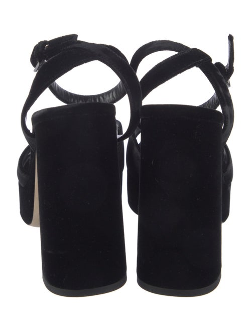 Louis Vuitton Velvet Slingback Sandals