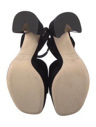 Louis Vuitton Velvet Slingback Sandals