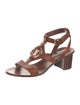 Louis Vuitton Leather T-Strap Sandals