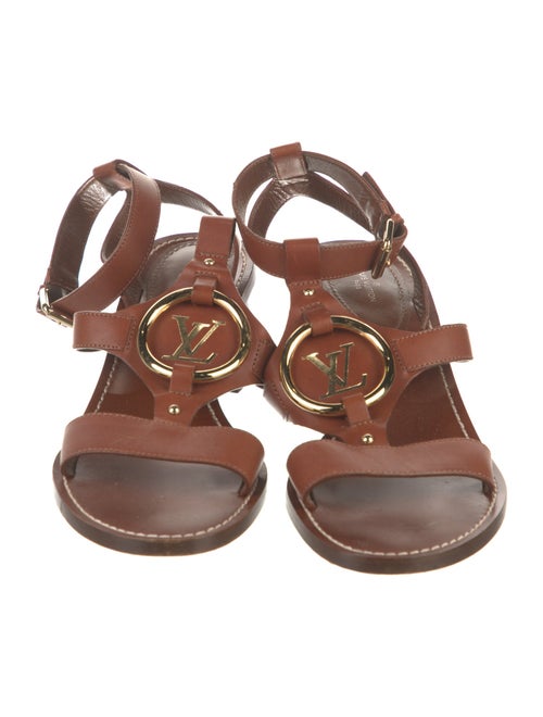Louis Vuitton Leather T-Strap Sandals