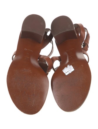Louis Vuitton Leather T-Strap Sandals