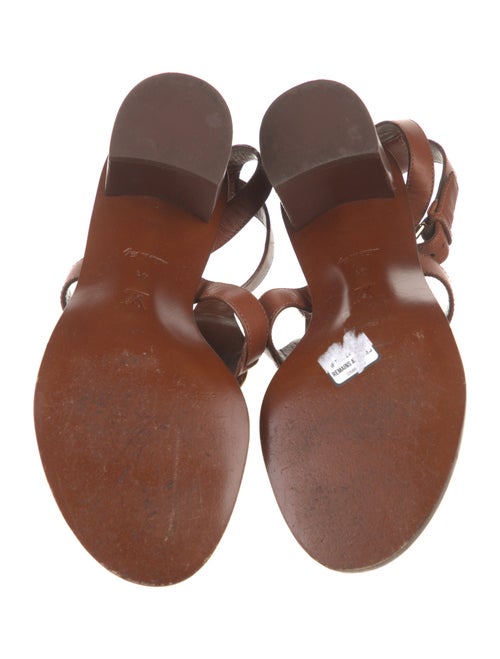 Louis Vuitton Leather T-Strap Sandals