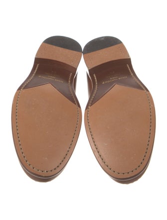 Louis Vuitton Signature Logo Leather Dress Loafers