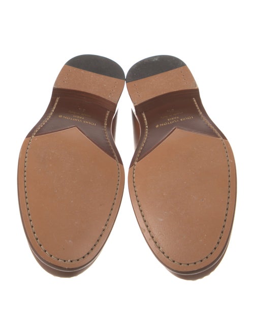 Louis Vuitton Signature Logo Leather Dress Loafers