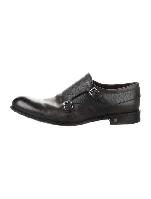 Louis Vuitton Signature Logo Leather Monk Straps