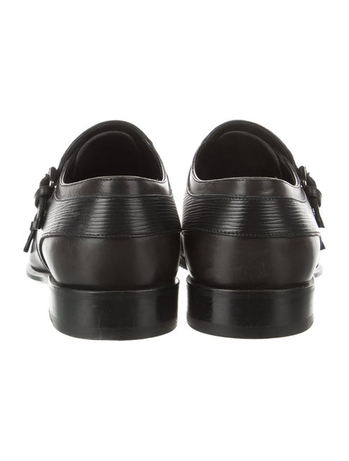 Louis Vuitton Signature Logo Leather Monk Straps