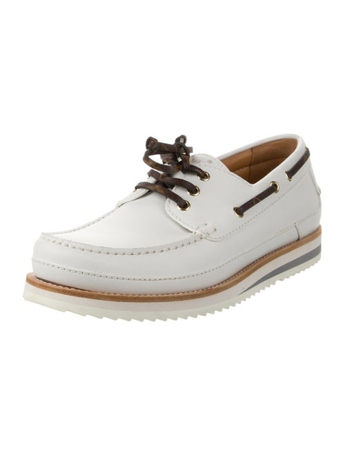 Louis Vuitton LV Monogram Leather Boat Shoes