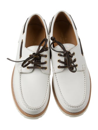 Louis Vuitton LV Monogram Leather Boat Shoes