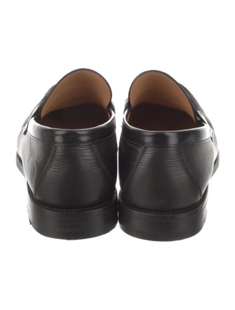 Louis Vuitton Signature Logo Leather Dress Loafers