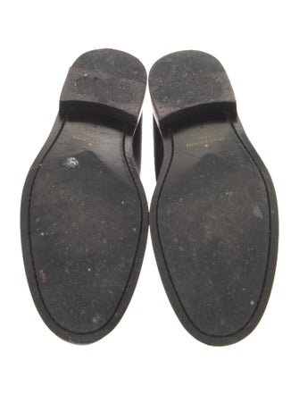 Louis Vuitton Signature Logo Leather Dress Loafers