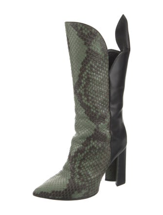 Louis Vuitton LV Monogram Snakeskin Boots