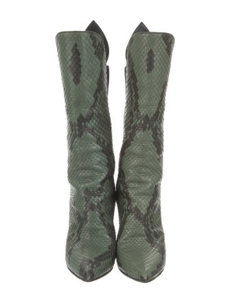 Louis Vuitton LV Monogram Snakeskin Boots