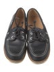 Louis Vuitton Leather Whipstitch Trim Boat Shoes