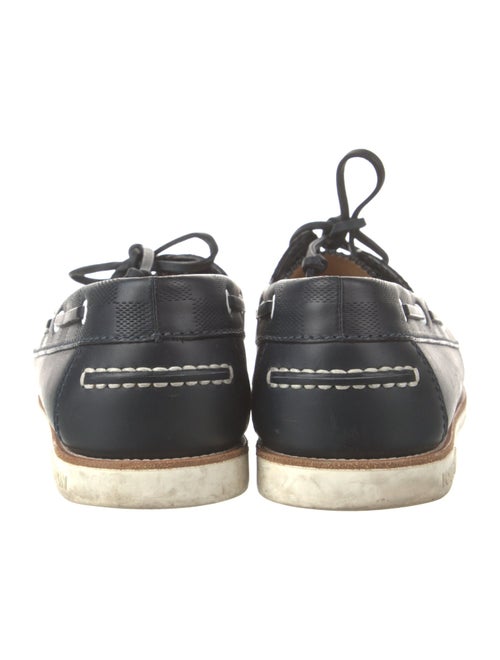 Louis Vuitton Leather Whipstitch Trim Boat Shoes