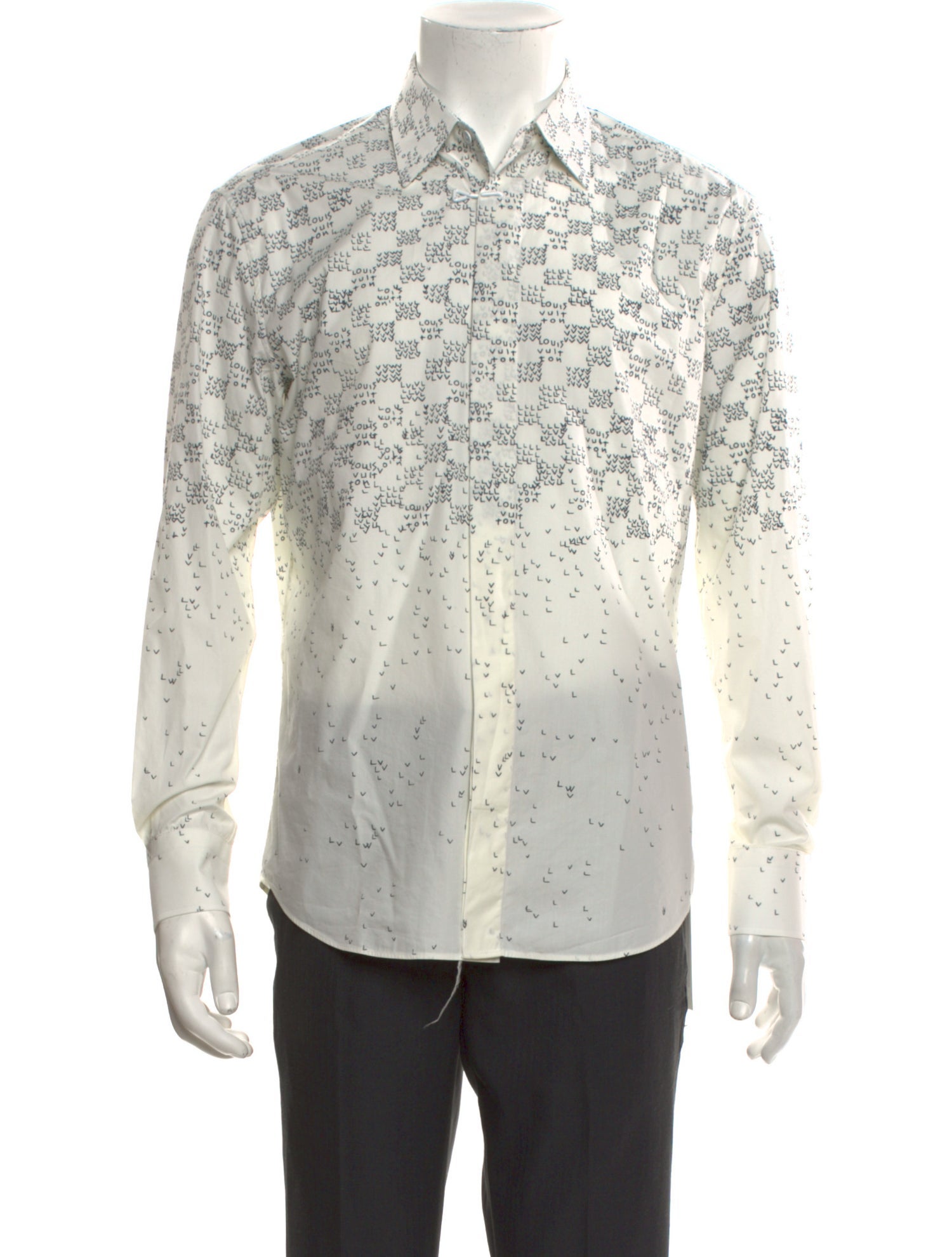 Louis Vuitton 2022 Striped Tuxedo Shirt