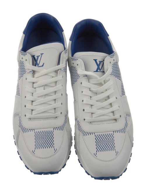Louis Vuitton Damier Azur Pattern Leather Sneakers