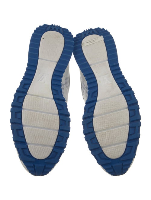 Louis Vuitton Damier Azur Pattern Leather Sneakers