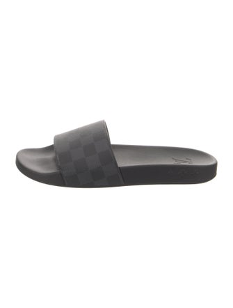 Louis Vuitton Damier Graphite Pattern Slides