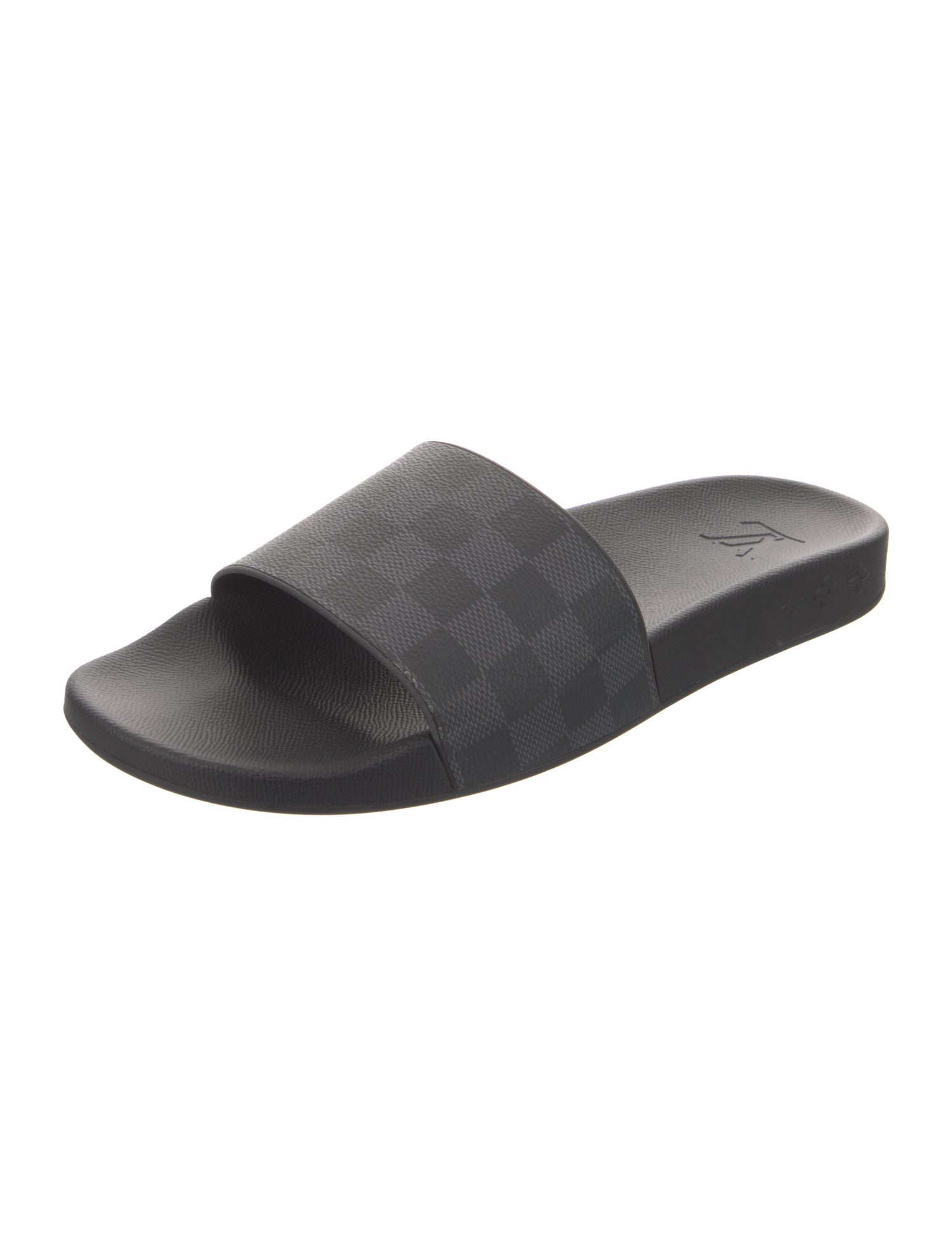 Louis Vuitton Damier Graphite Pattern Slides