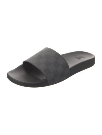 Louis Vuitton Damier Graphite Pattern Slides