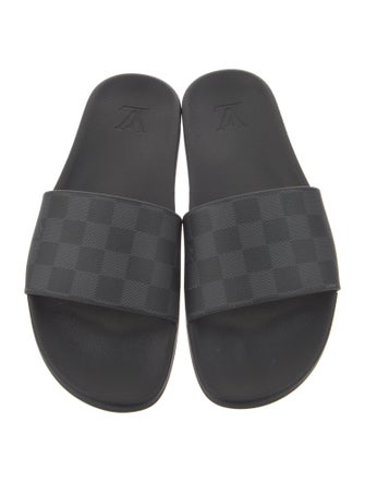 Louis Vuitton Damier Graphite Pattern Slides
