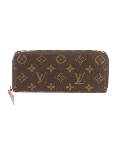 Louis Vuitton LV Monogram Coated Canvas Clemence Wallet