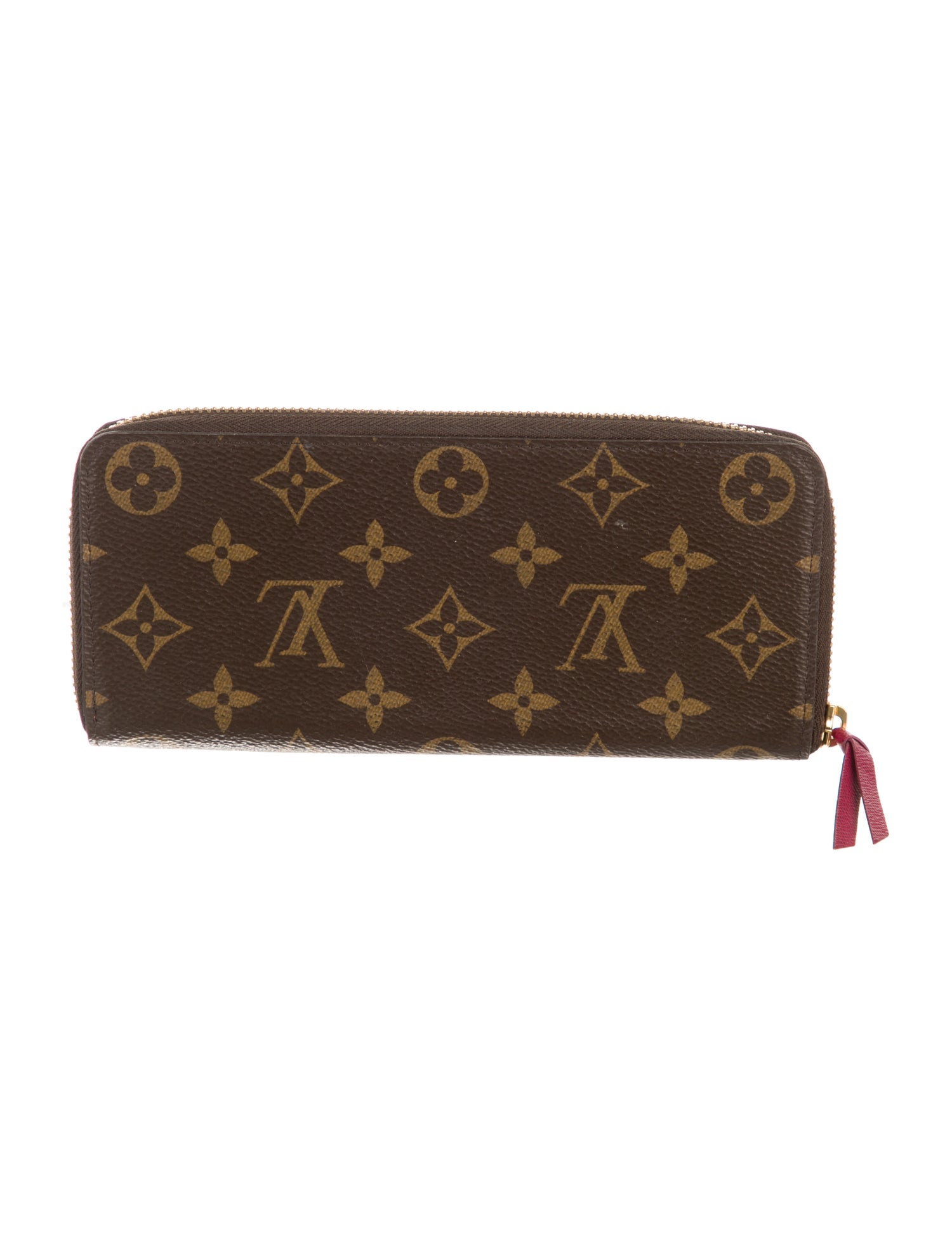 Louis Vuitton LV Monogram Coated Canvas Clemence Wallet