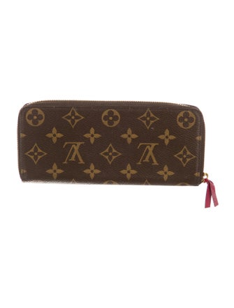 Louis Vuitton LV Monogram Coated Canvas Clemence Wallet