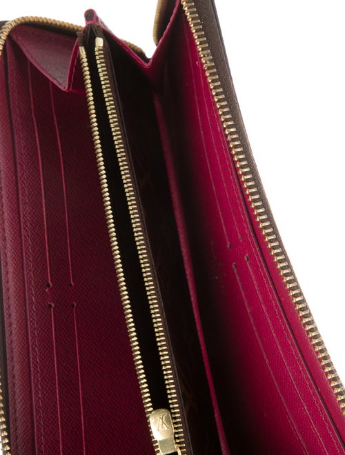 Louis Vuitton LV Monogram Coated Canvas Clemence Wallet