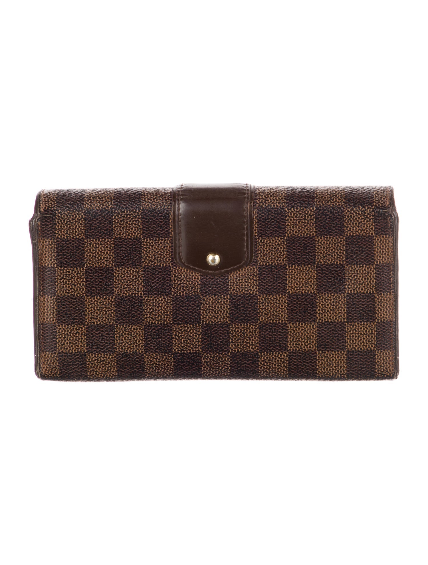 Louis Vuitton Damier Ebene Pattern Coated Canvas Sistina Wallet