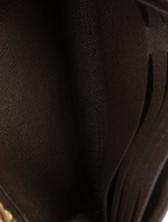 Louis Vuitton Damier Ebene Pattern Coated Canvas Sistina Wallet