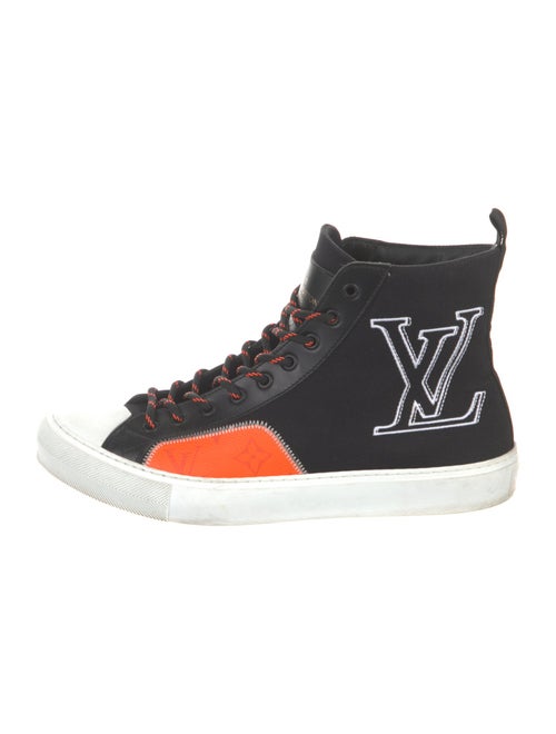 Louis Vuitton Printed Embroidered Accent Sneakers